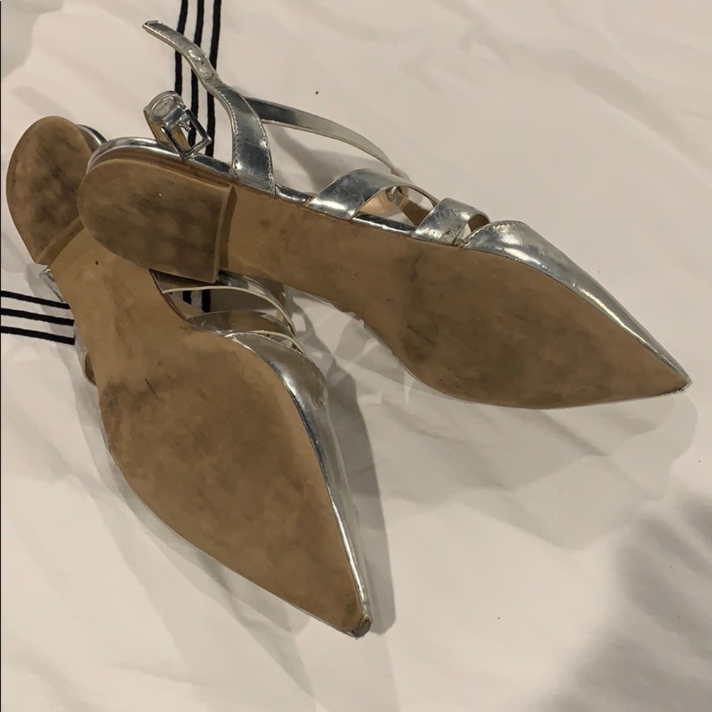 Flat Silver Shoes - Picture 2 of 3